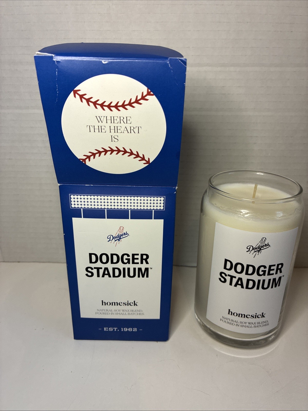 New in Box | HOMESICK CANDLE 13.75oz, DODGER STADIUM, HAND POURED gallery