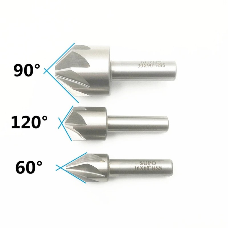 Metal Countersink Drill Bits 6-8Flute 60-120 Degree Chamfer CNC Machine 6-50mm gallery