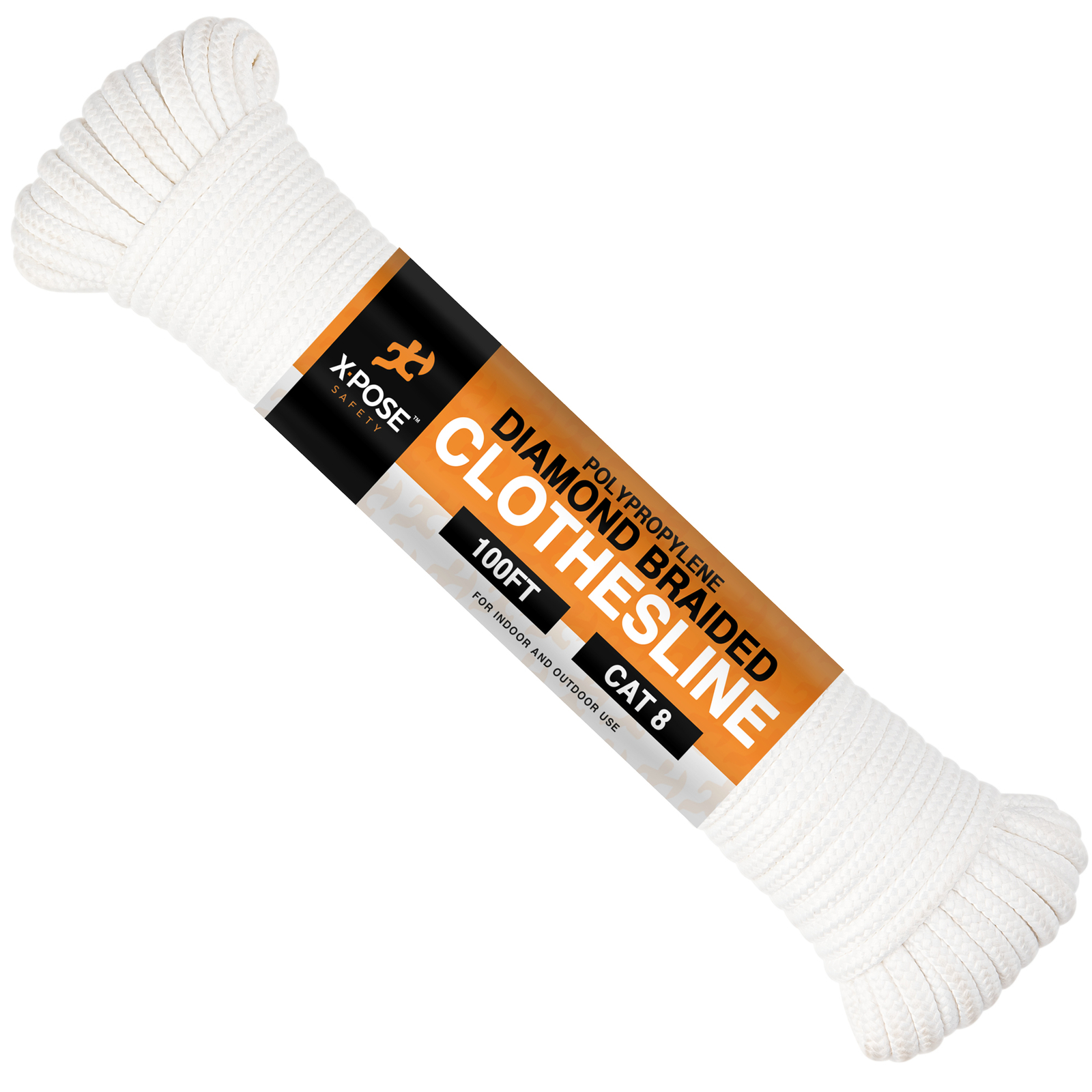 Diamond Braided Clothesline Rope - 100 Ft Rope - Polypropylene Rope gallery