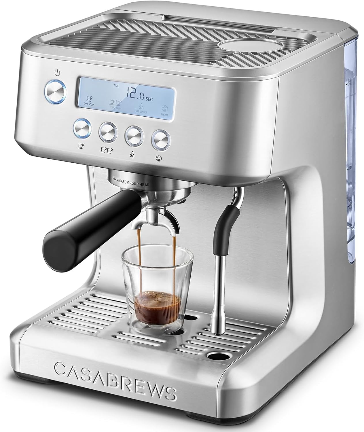 CASABREWS Ultra Espresso Machine w/ LCD Display & Milk Frother Latte Cappuccino gallery