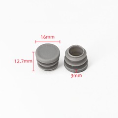 Plastic Grey Blanking End Caps Round / Rectangular Tubing Insert Plug Bung