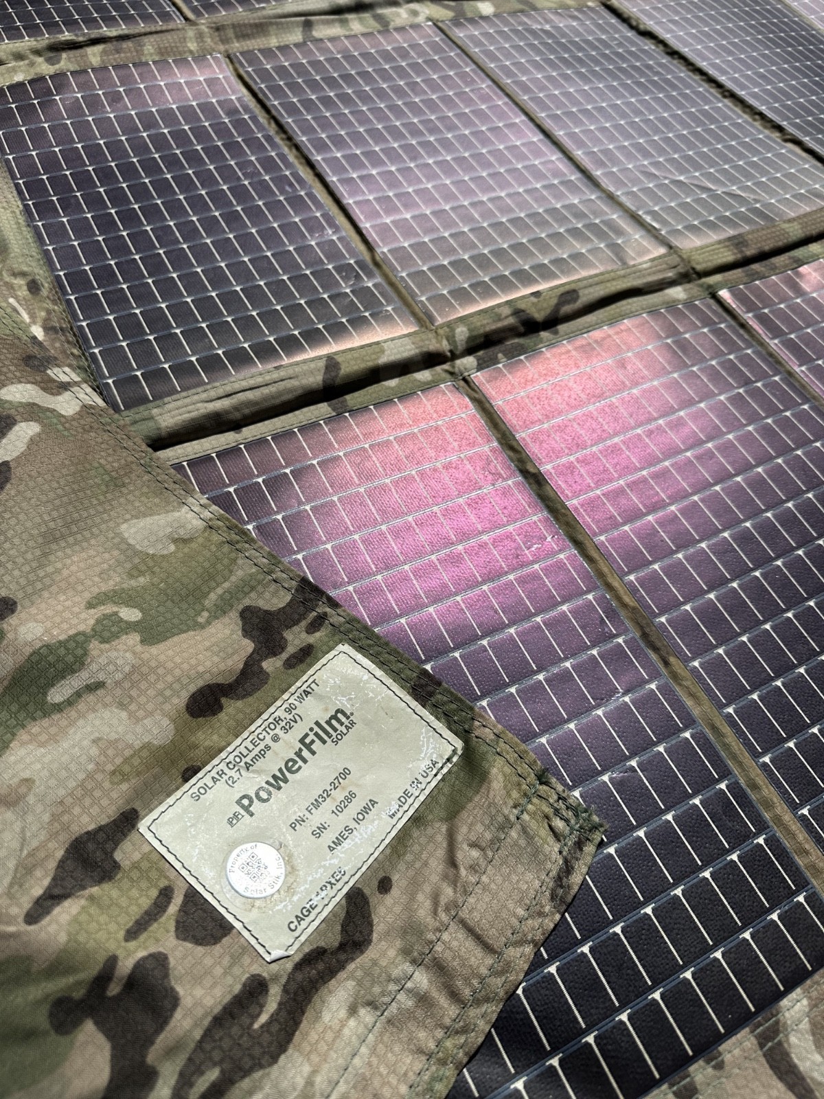 US Army WASP Flexible Solar Panel - Amorphous Silicon, 90W, ULTRA light-weight gallery