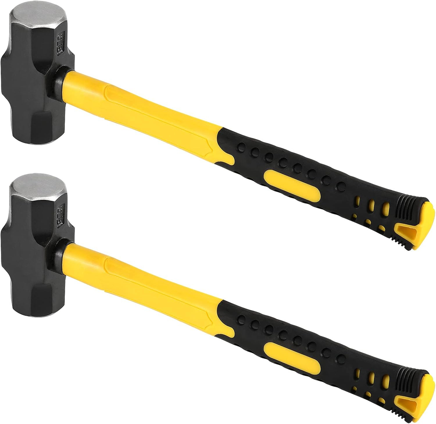 2 Packs 3 Lbs Sledge Hammer, 14 Inch Heavy Duty Drilling Hammer, Carbon Steel Cr gallery