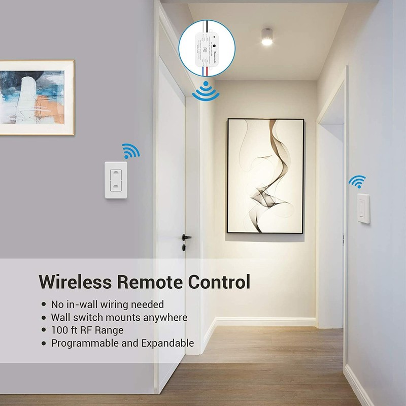 DEWENWILS Wireless Remote Control Wall Light Switch Ceiling Lights Programmable gallery
