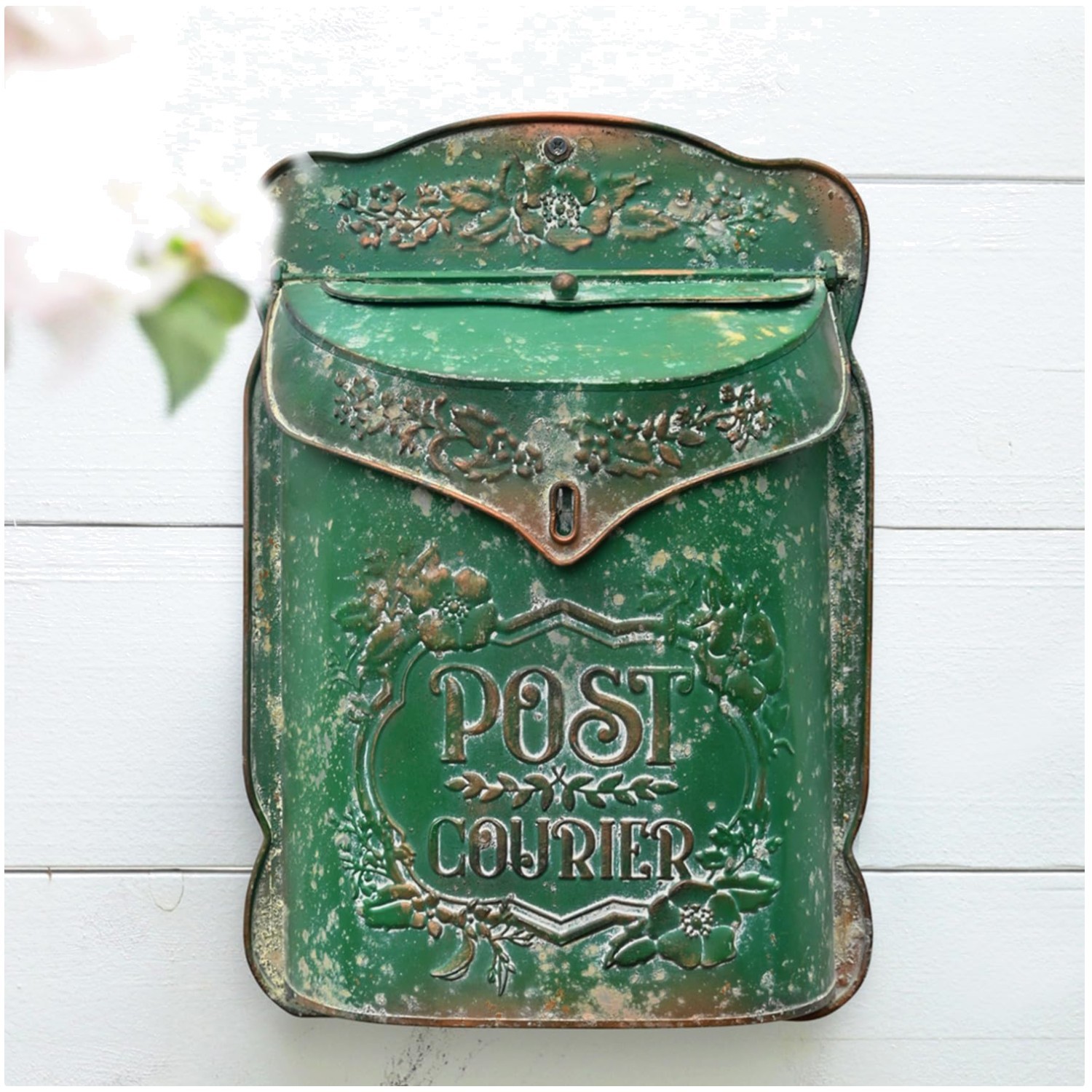 Lockable Antique English Cottage Mailbox - Vintage Charm gallery