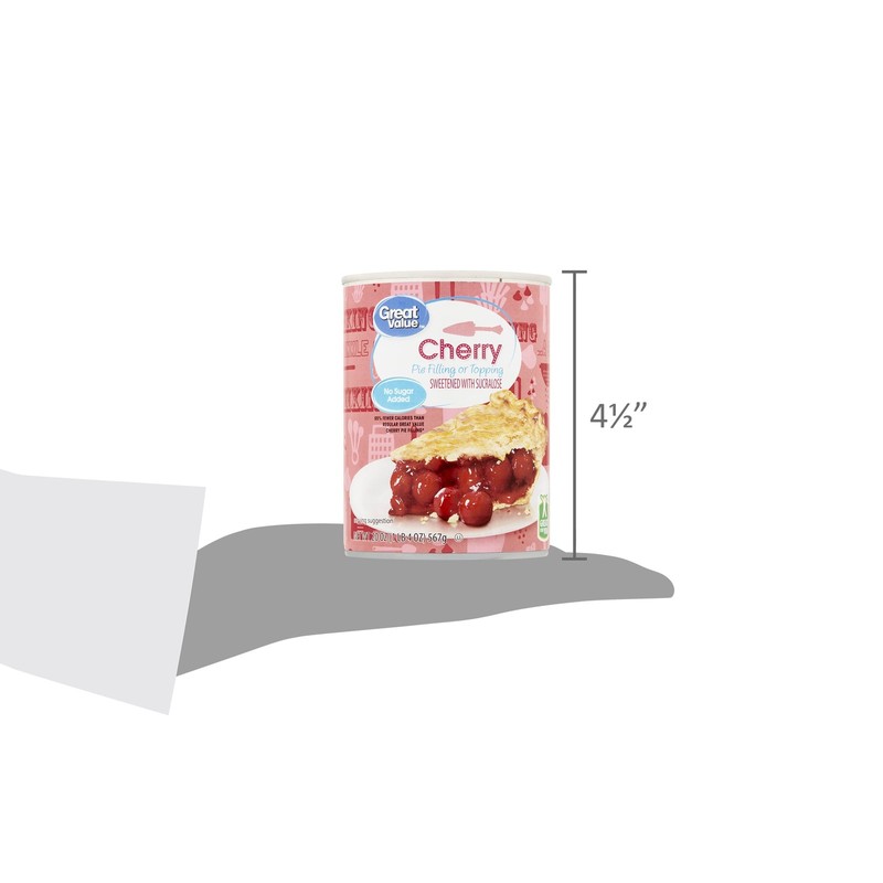 (4 pack) No Sugar Added Cherry Pie Filling or Topping, 20 oz gallery