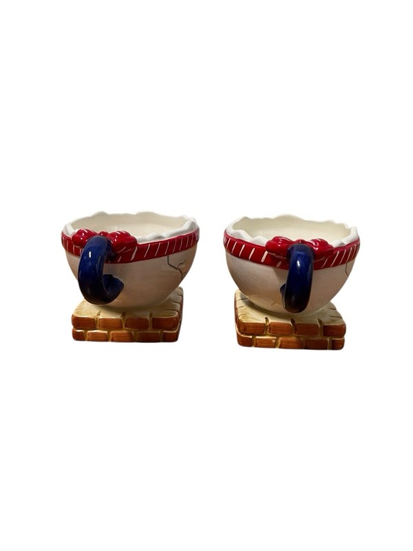 Department 56 Egg Cups Ceramic Set 3.5in x 2in Kitchen Tableware gallery