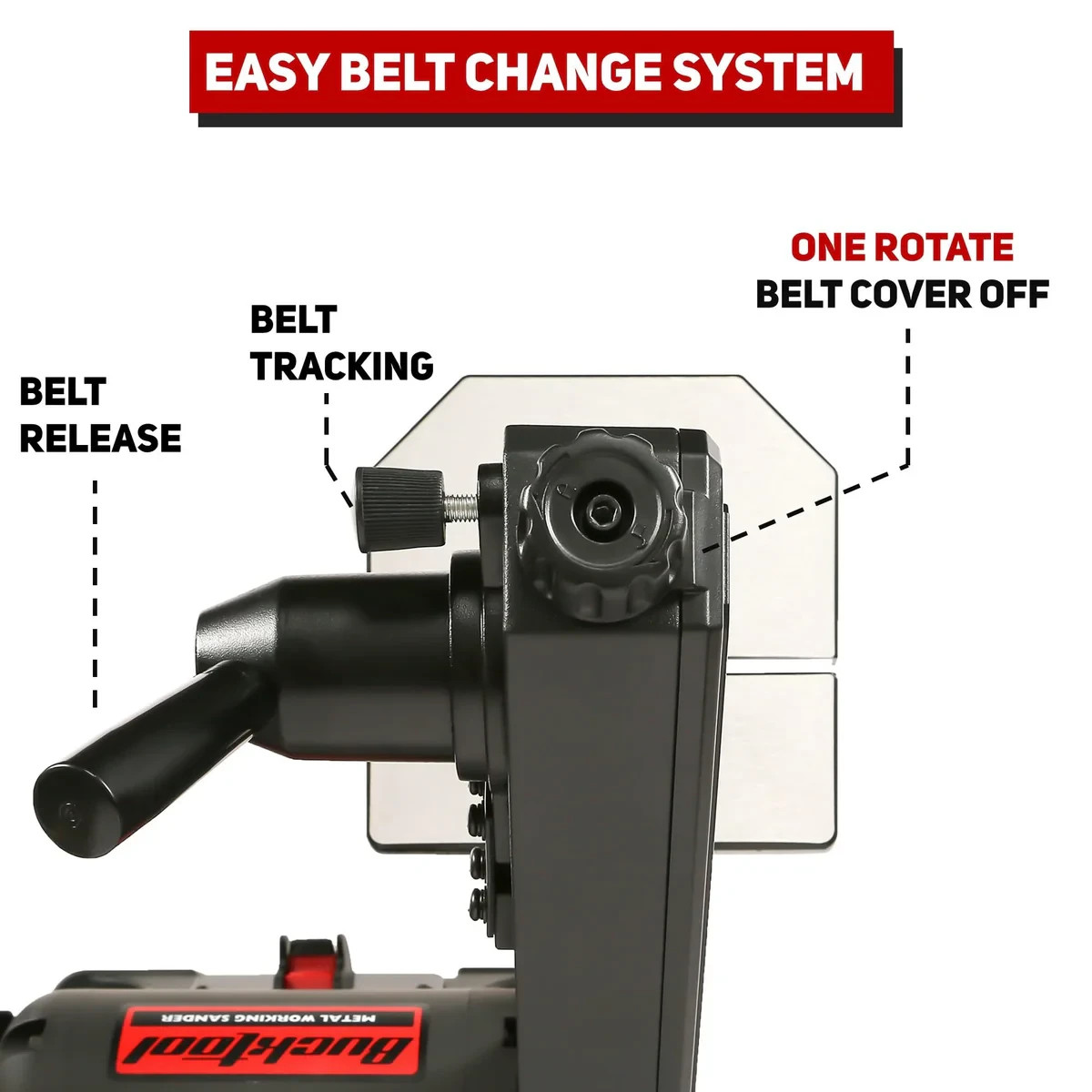 Bucktool Low Speed Bench Belt Grinder Combo,1/3HP Belt Sander for Knife Making gallery