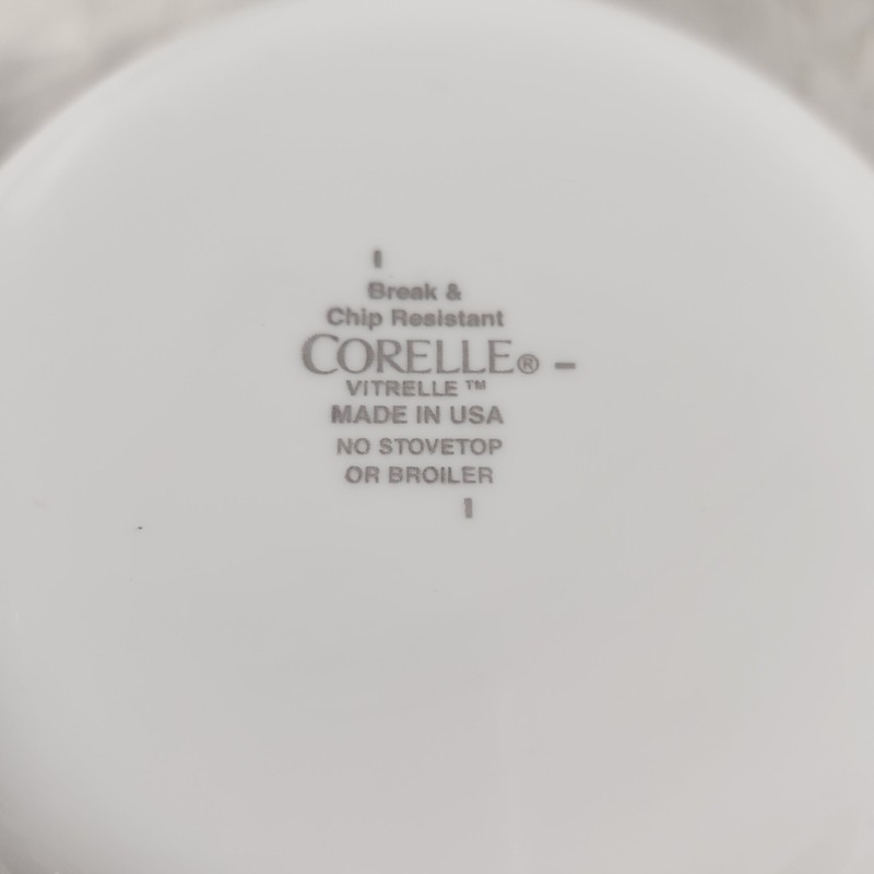 Corelle Simple Lines Square Soup Cereal Bowls Set of 4 White Black 6.5" gallery