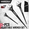 3PC Adjustable Spud Wrench Set 10" 12" 16" SAE & Metric CR-V Black Oxide Finish gallery