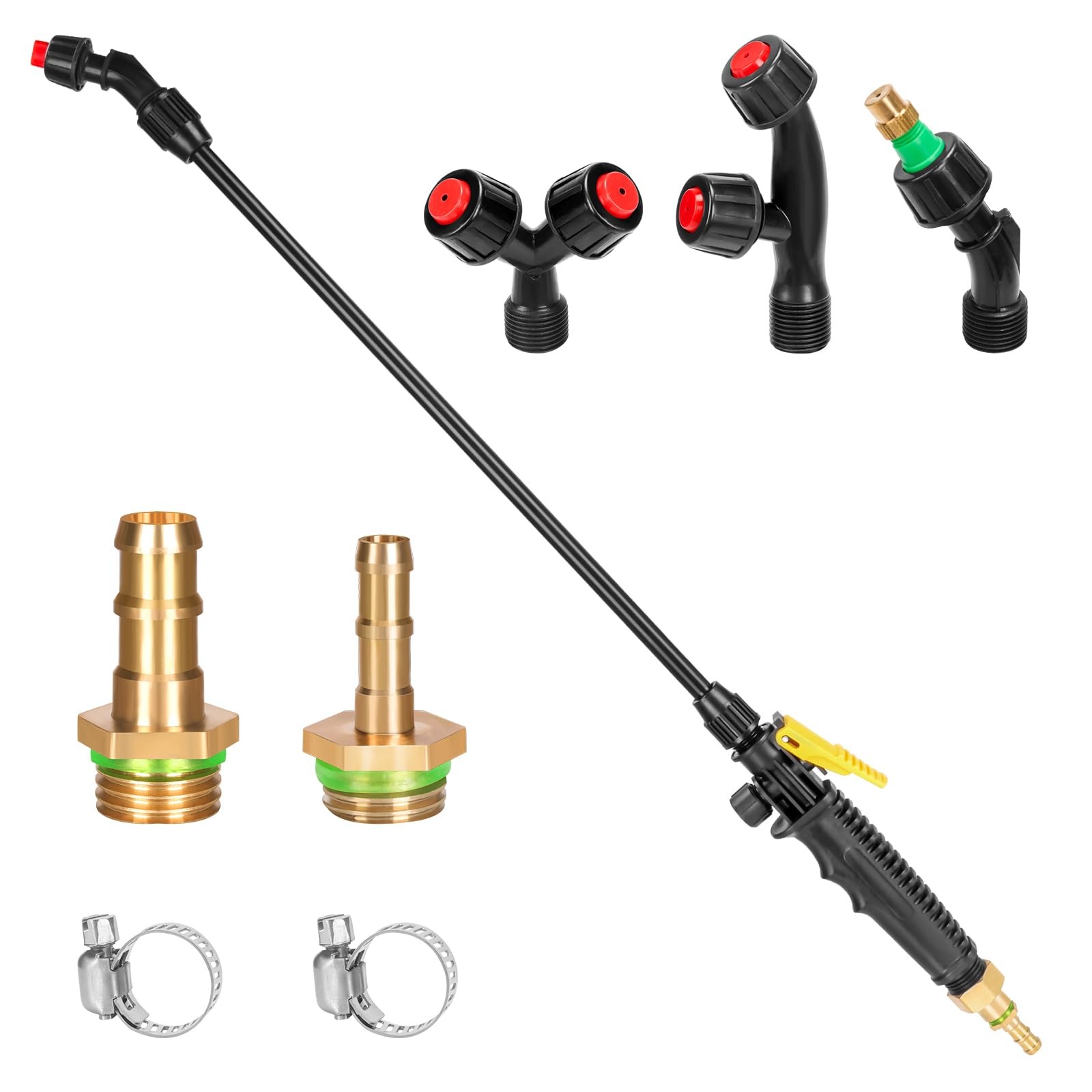 Acid Resistant Sprayer Wand with 4 Types of Nozzles, Pump Sprayer Wand Replac... gallery