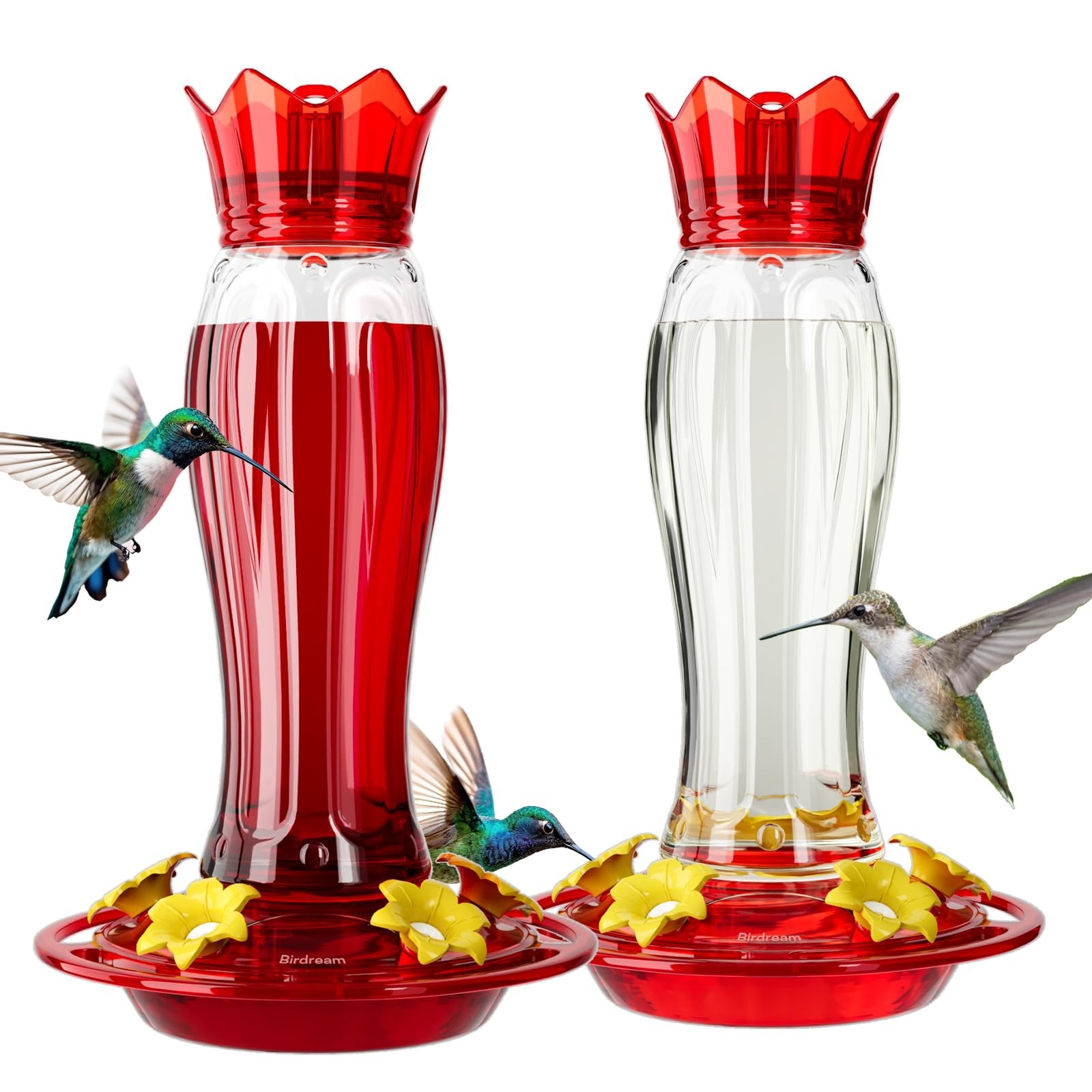 Birdream 2026 Upgraded Hummingbird Feeders for Outdoors, 15oz Plastic Hanging... gallery