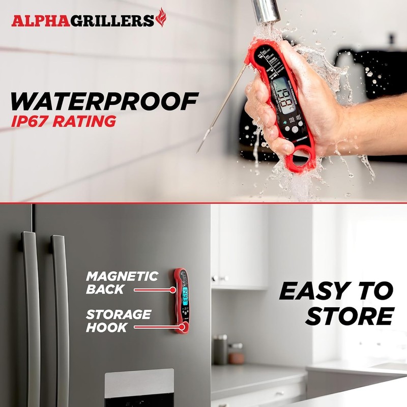 Digital Meat Thermometer with Temperature Range from 1 to 300 Degrees Fahrenheit gallery