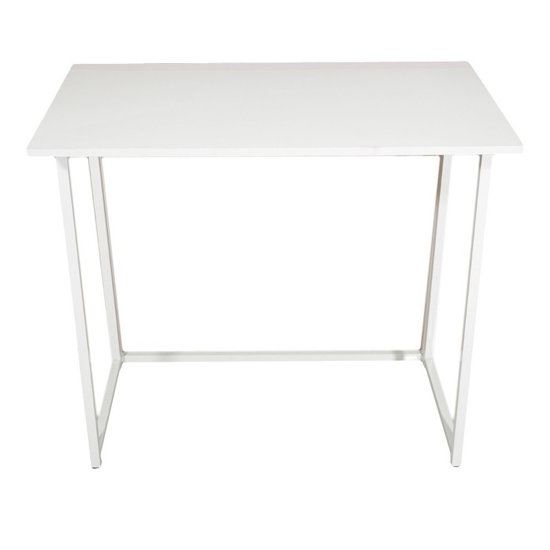 Simple Collapsible Computer Desk White gallery
