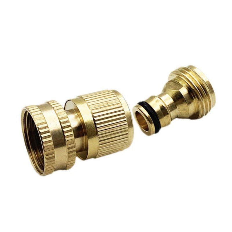 US Garden Hose Quick Connect Water Hose 3/4" Fit Brass Female Male Connector Set gallery