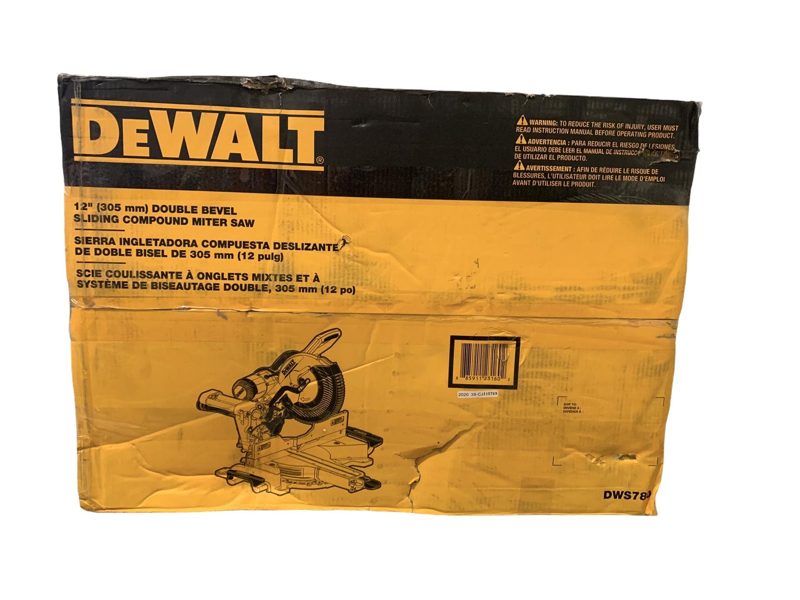 DEWALT DWS780 12-Inch Double Bevel Sliding Compound Miter Saw (DWS780) gallery