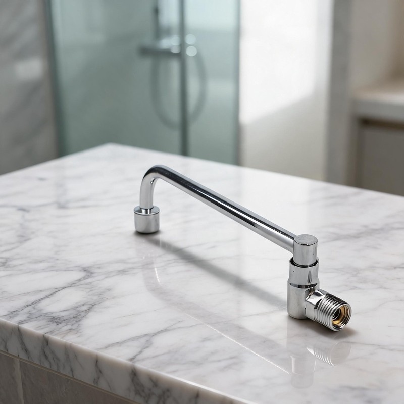 Single Cold Wall Mounted Tap with Swinging Spout for Home and Commercial Use gallery