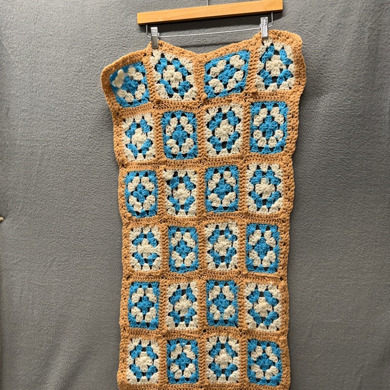 Granny Square Blanket Runner Handmade Classic Retro Look Afghan NWOT STYLE #3560 gallery