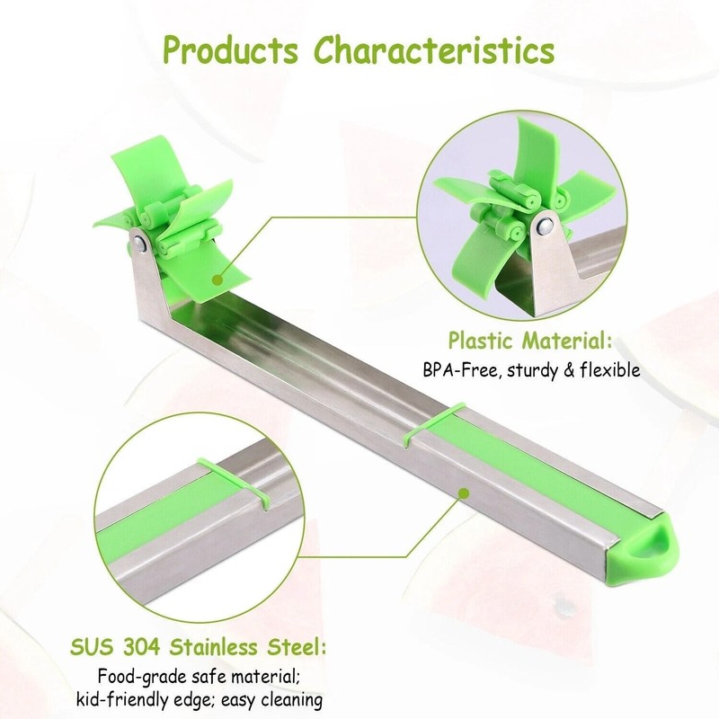 Watermelon Slicer Fruit Cutter Windmill Kitchen Utensils Gadgets Stainless Steel gallery