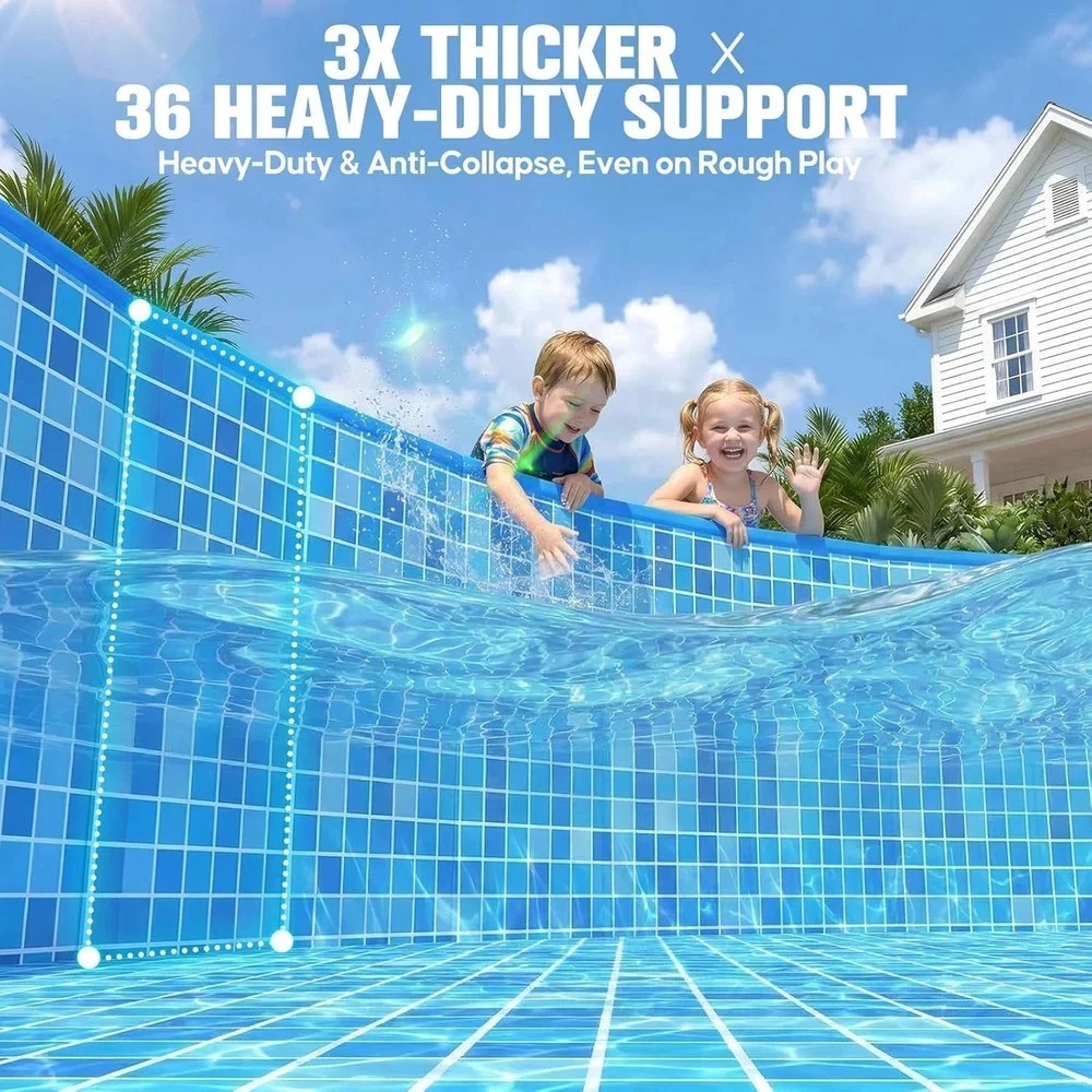 2026 Large Foldable Pool,Non-Inflatable Pool for Adult,Foldable Swimming Pool,Pl gallery