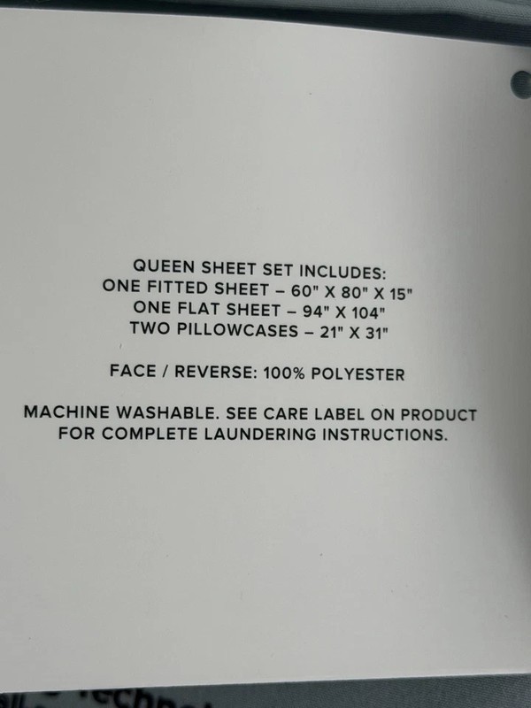 NWT UGG® "HAVEN" QUEEN SHEET SET-COOLING TECH. ALL-SEASON COMFORT-Noble Blue gallery
