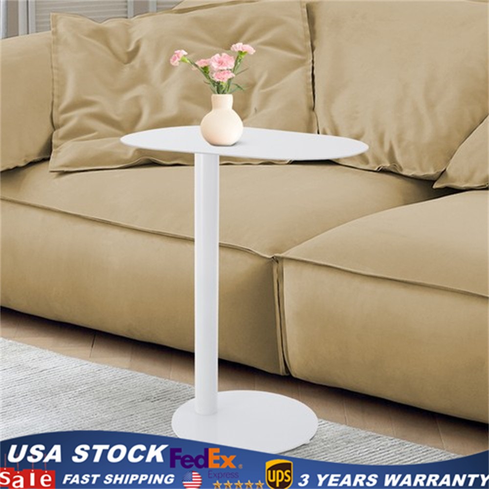 63cm C-Shaped Metal End Table Living Room Side Table Laptop Stand Coffee Table gallery