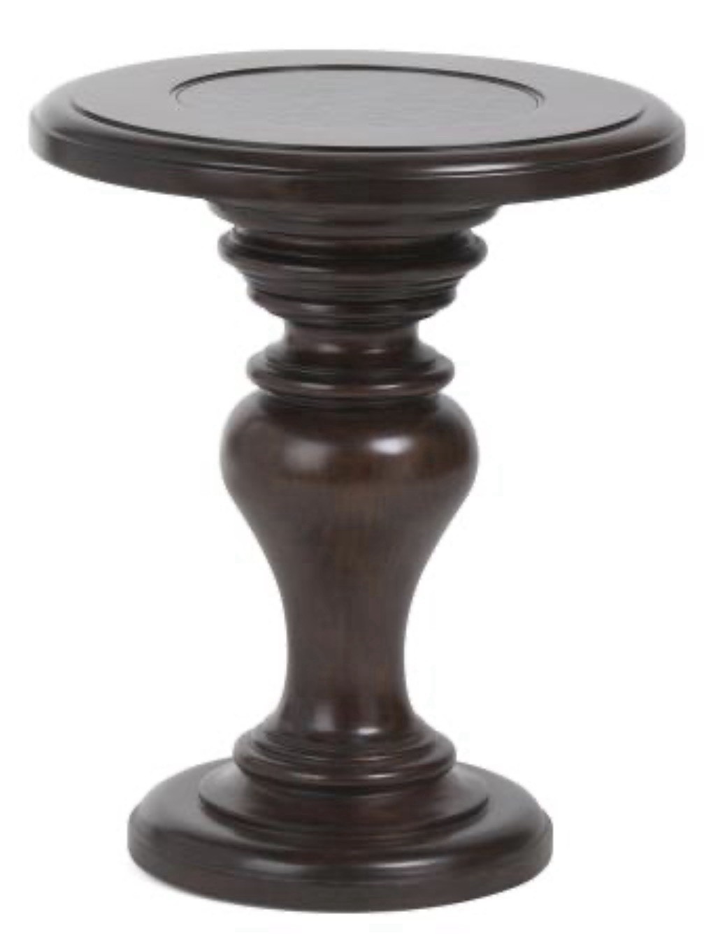Bernhardt 21x25 Valencia Round Chairside Side Table In Walnut Wood gallery