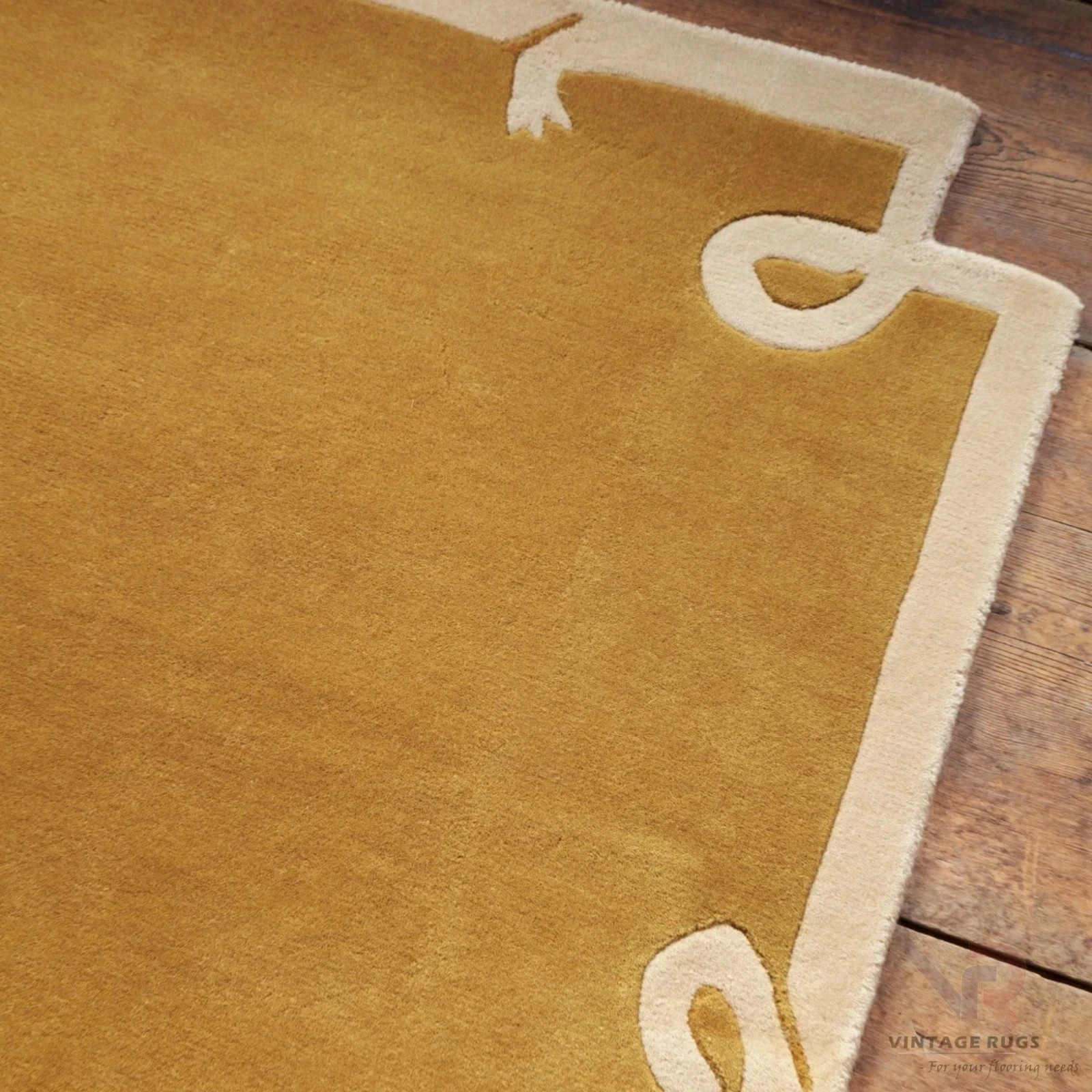 Hand Tufted Wool Rug Nordic Knots Loops Yellow Design Handmade Area Rug & Carpet gallery