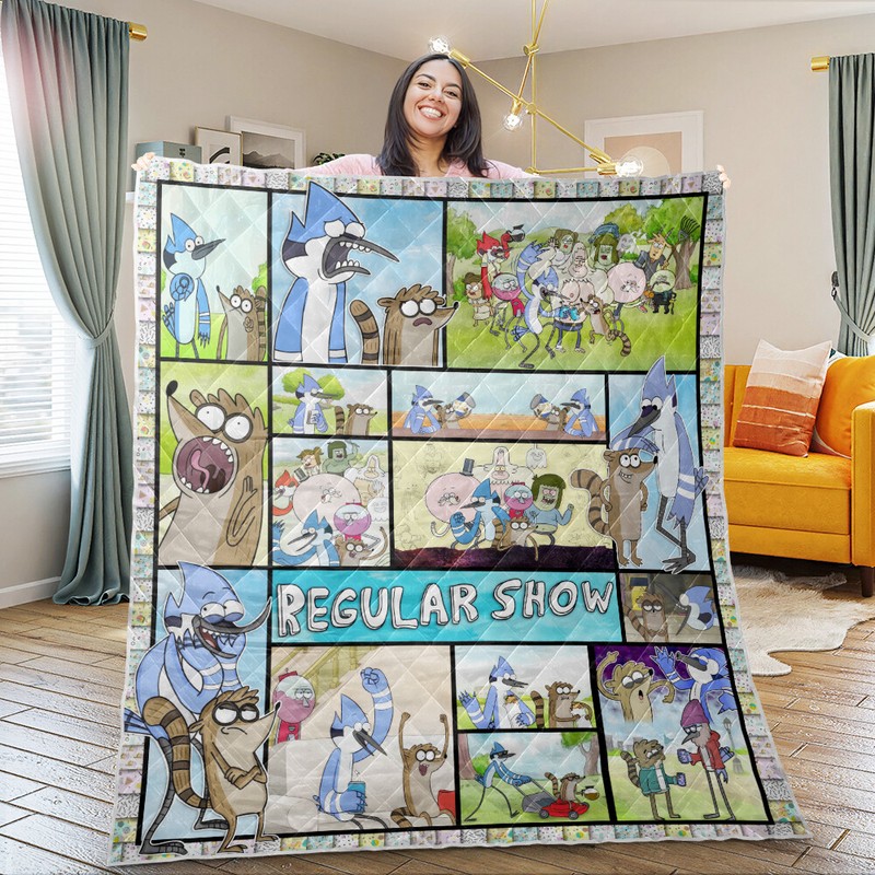 Regular Show Quilt, Regular Show TV Series Quilt Blanket Soft and Cozy Luxury gallery