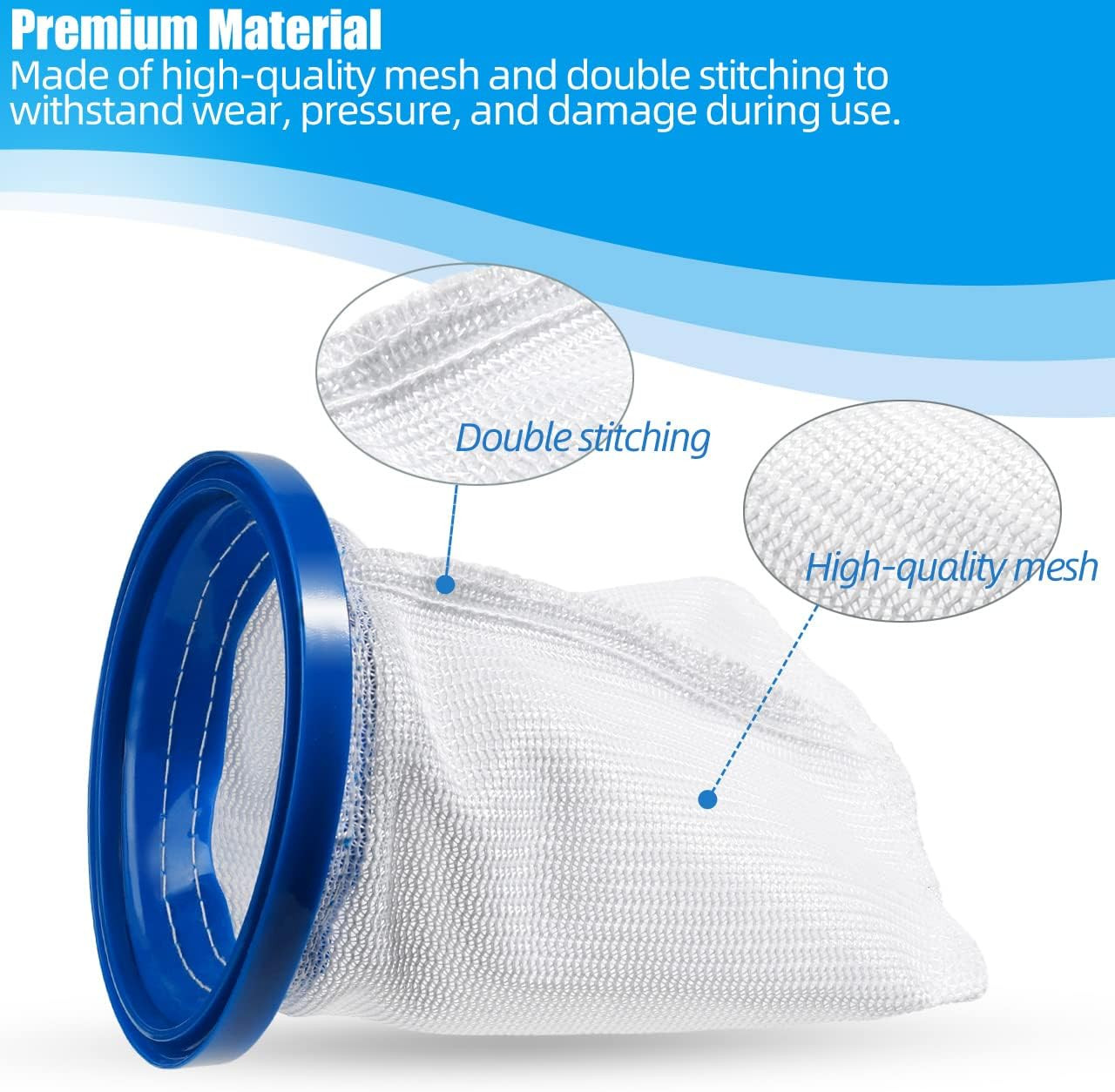 2Pack Pool Vacuum Cleaner Reusable Filter Bag for Pool Blaster Water Tech Max... gallery