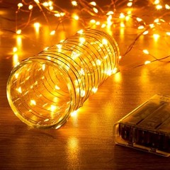 1 Pack 16.4ft Battery Operated String Lights with 1 Pack-Upgrade Warm White