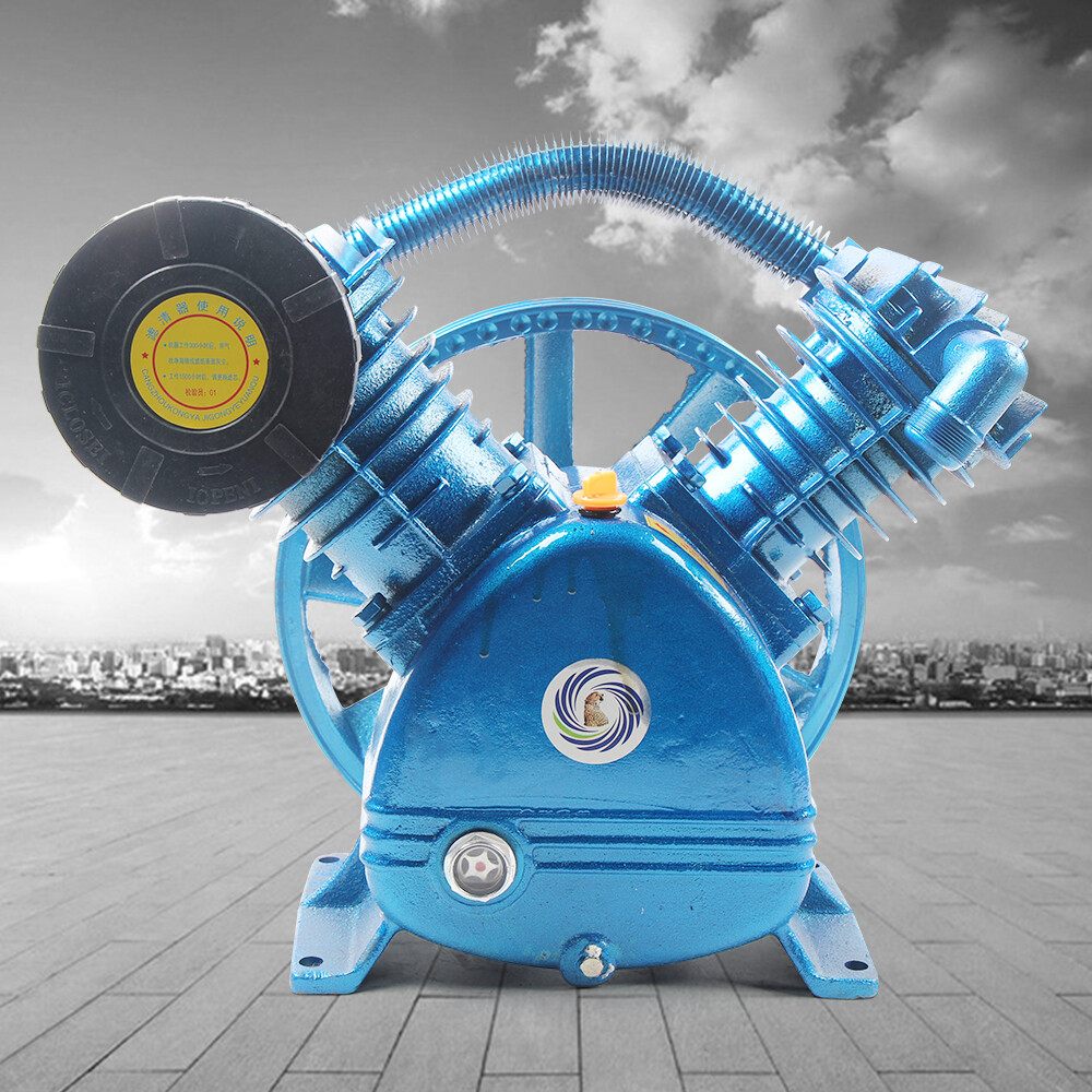 21CFM 5HP 175 PSI Air Compressor Pump Motor Head Double Stage V-Style 2-Cylinder gallery