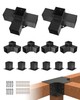 VEVOR 4x4" Pergola Bracket Kit Inner 3.5x3.5 3- and 4-Way Brackets with Bases gallery