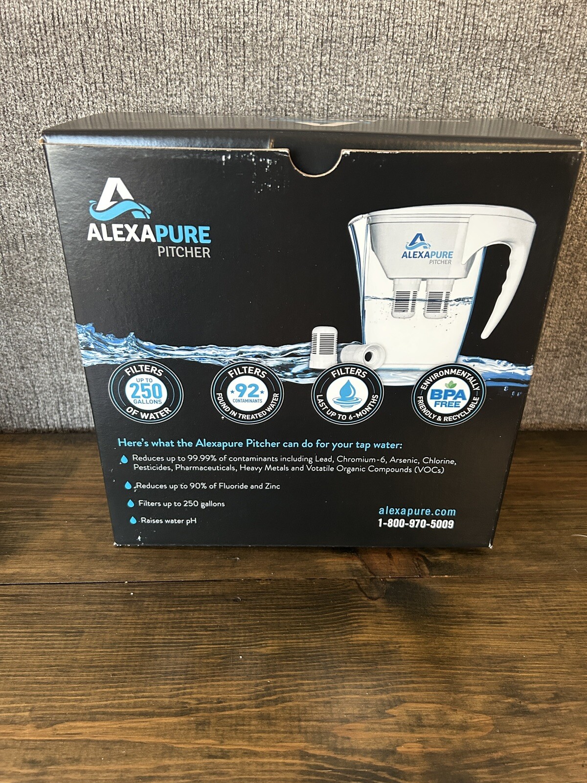 Alexapure 8 Cup Pitcher Water Filtration System with Filters gallery