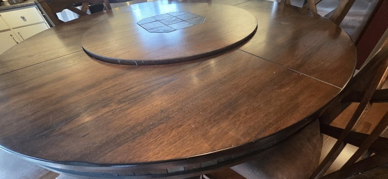 5 Ft Diameter Wooden Table gallery