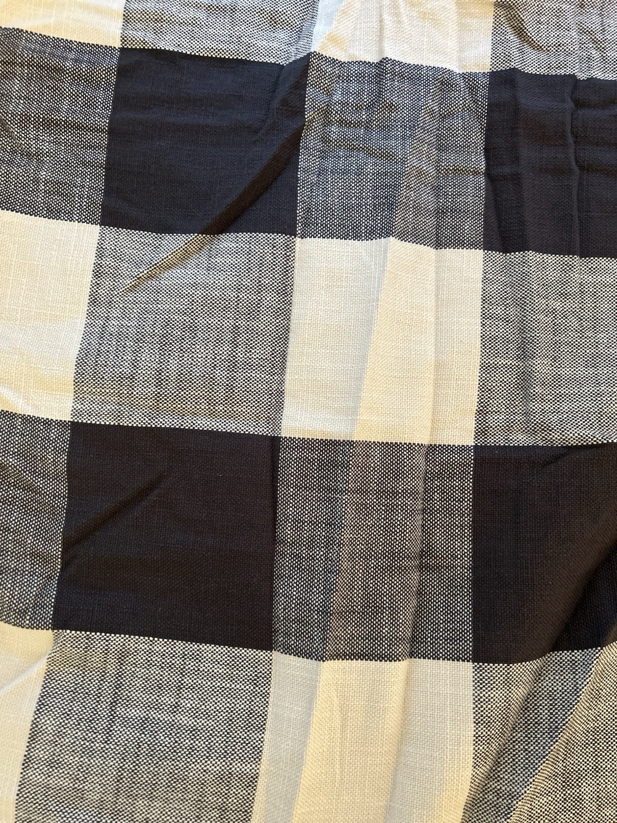 Pottery Barn Bryce Buffalo Check Cotton FULL/QUEEN Duvet Cover Charcoal NWT gallery