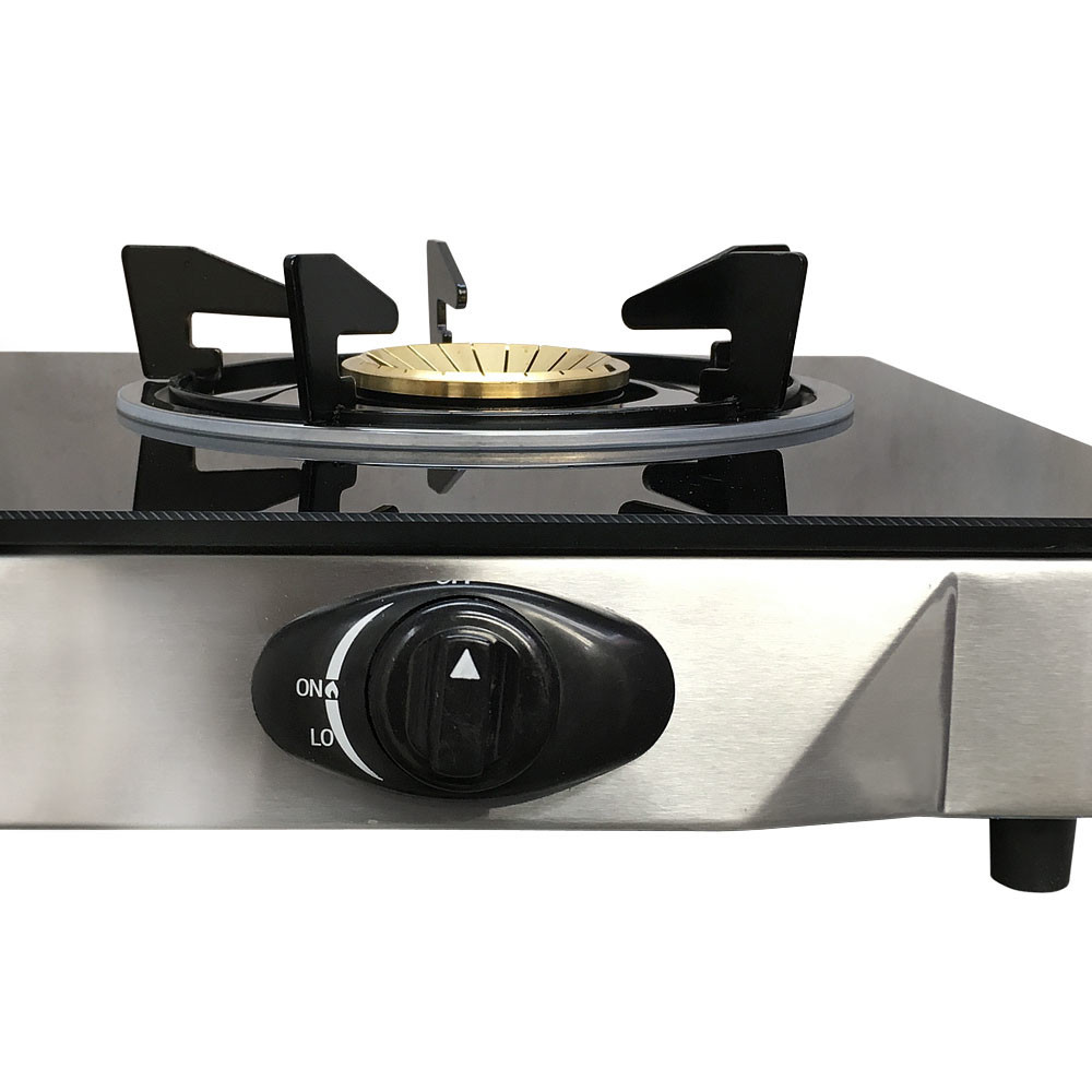 Portable 28" Glass Top Propane Double Stove Dual Gas 2 Burner 20,000 BTU/h gallery