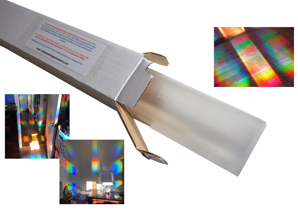 Diffraction Grating Film - Window Suncatcher and Rainbow Maker -18" x 24" gallery