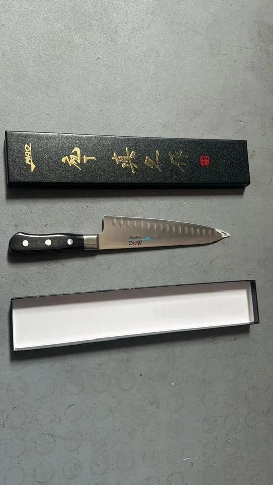 Japanese MAC MTH-80 Professional Series 8" Chef's Knife w/ Dimples Made in Japan gallery