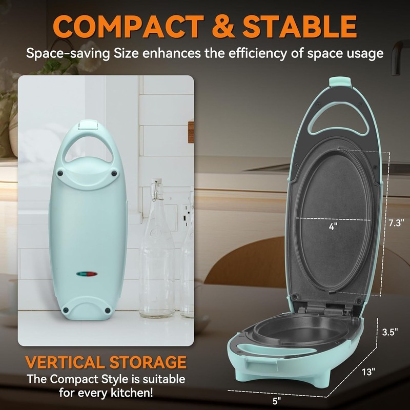 Double Sided Omelette Maker Electric - Aqua gallery