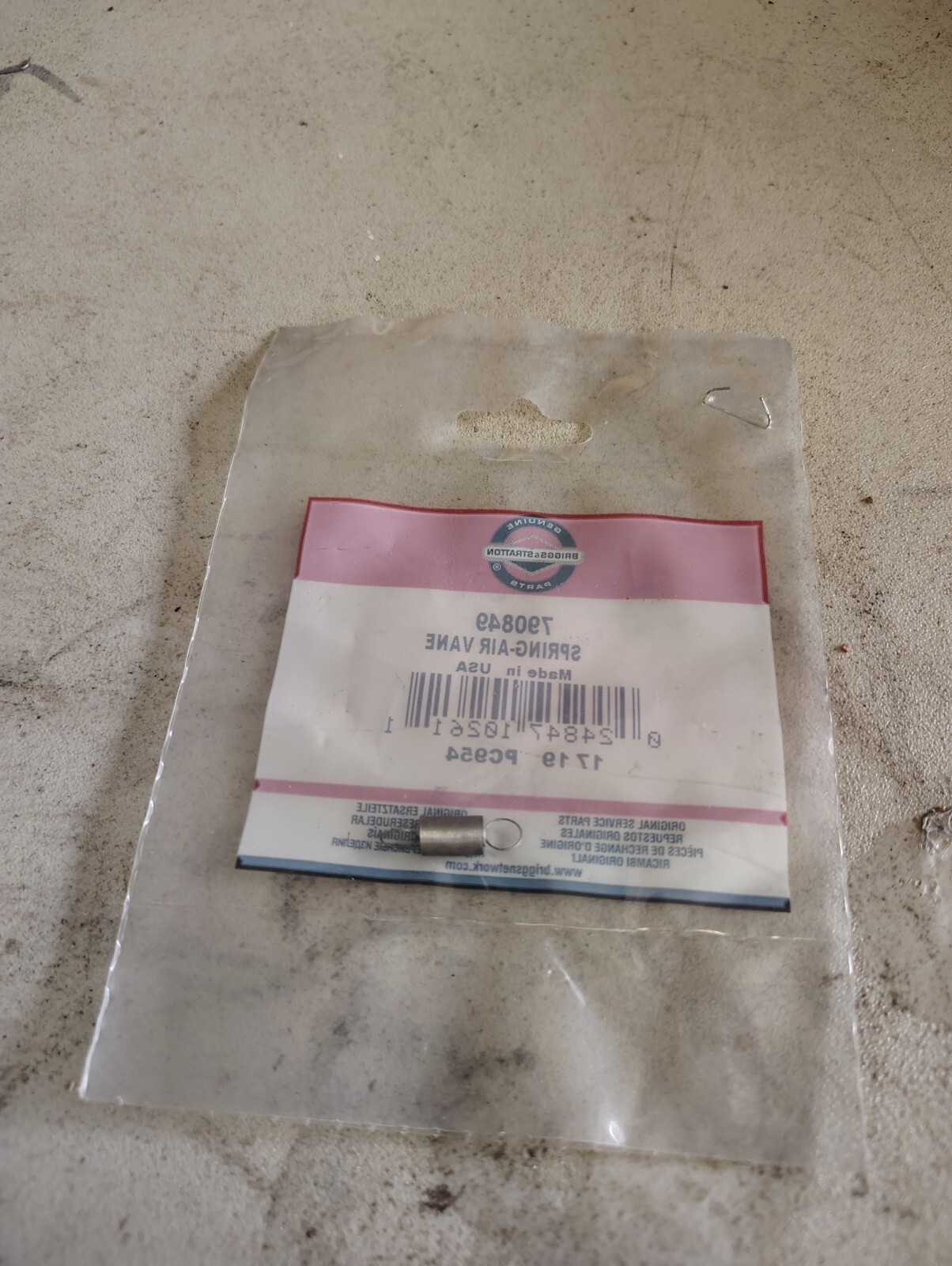 Briggs and Stratton air vane spring 790849 gallery