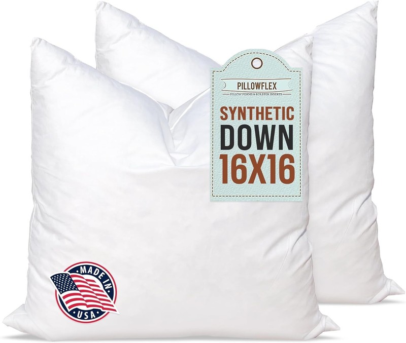 Synthetic Down Alternative Pillow Inserts for Shams - Comfy Pillows for Sleep... gallery
