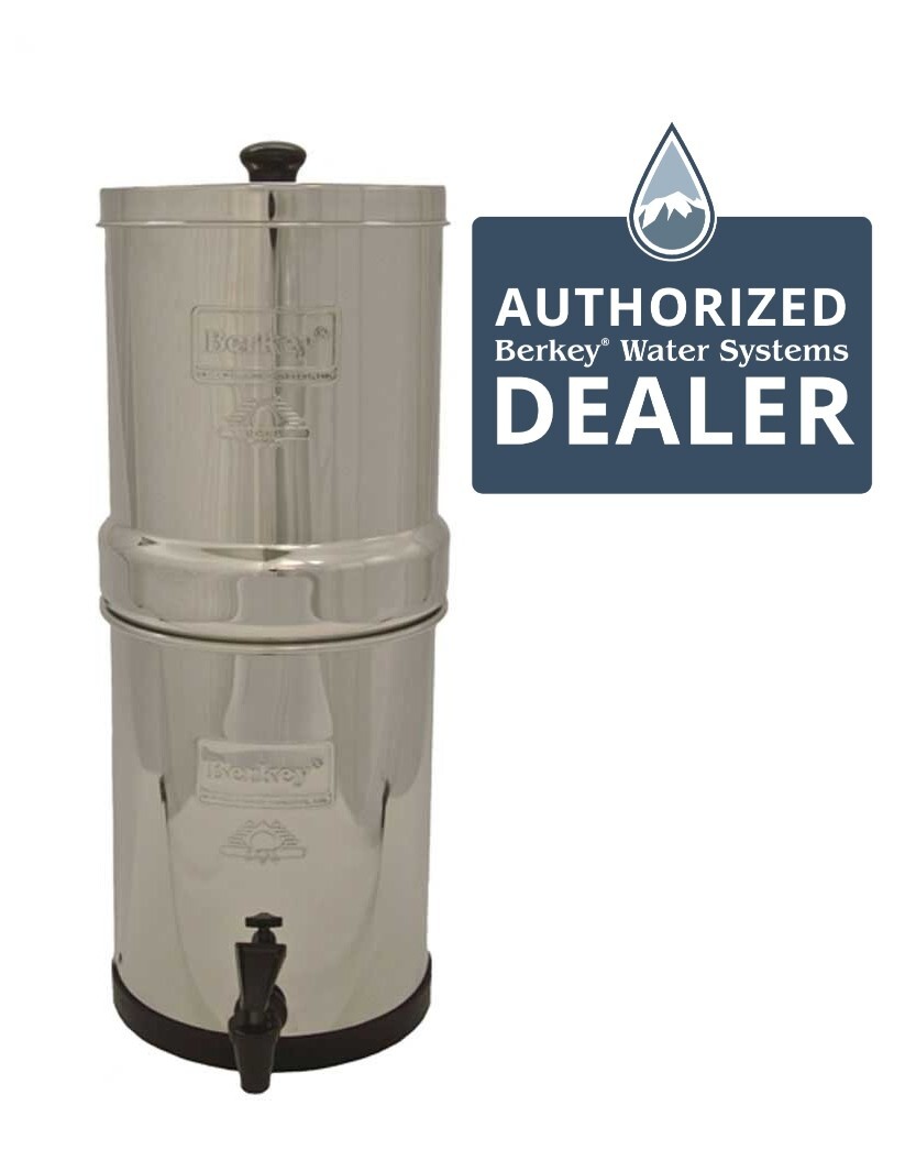 Big Berkey System Blemished With 2 Brand New Certified 7" Ceramic Water Filters gallery