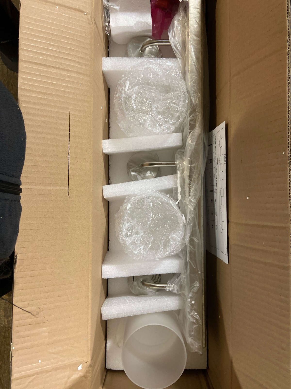 Progress Lighting P300329-009 Merry 3-Light Brushed Nickel Bathroom Vanity Light gallery