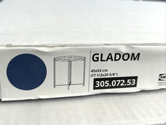 IKEA GLADOM Tray table with removable Top Steel Blue 17 1/2″ x 20 5/8″ NEW