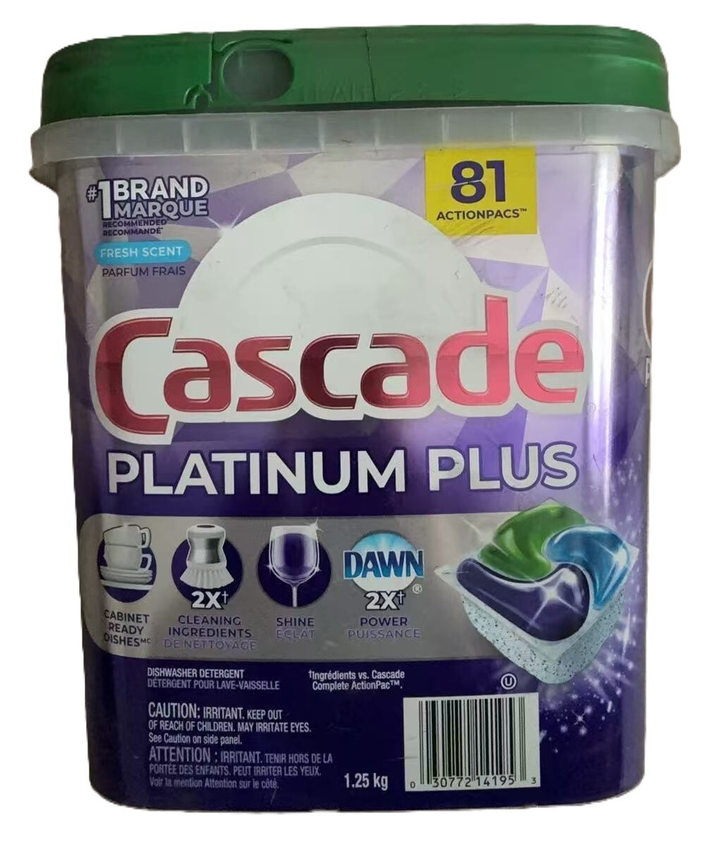 Cascade Platinum Plus Dishwasher Detergent Pods Fresh Scent 81 Actionpacks Dawn gallery