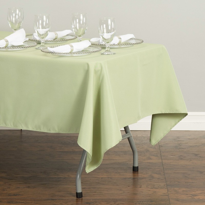 60 x 126 in. Rectangular Polyester Tablecloths for 8 ft. Tables Banquet Party gallery