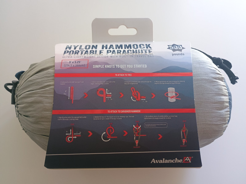 Avalanche Nylon Hammock-Portable Parachute-Ultralight Compact-500lbs/227kg gallery