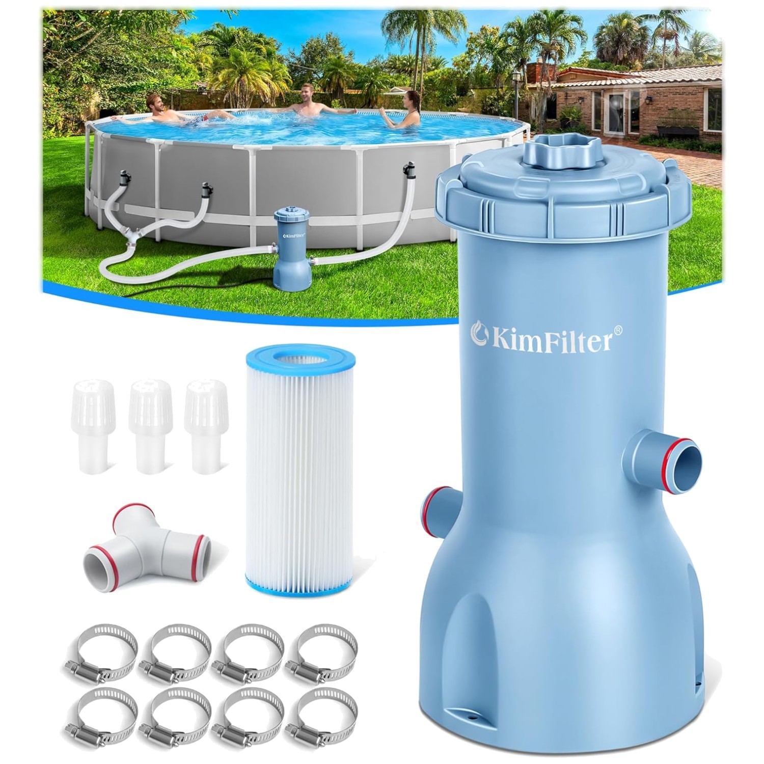 Pro Series 1000 GPH Pool Filter Pump - Improved Clarity gallery