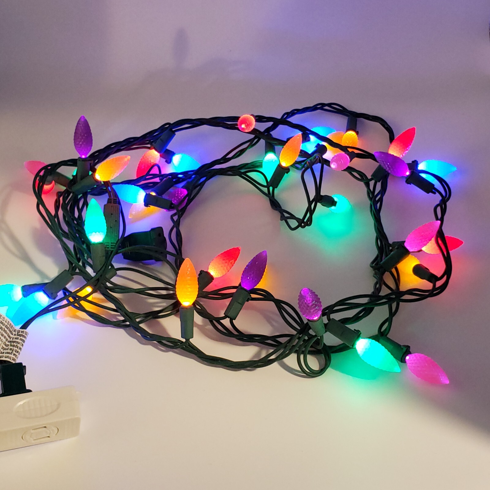 35 Pinecone LED String Lights 10' Jelly Bean Colors In-Outdoor Patio Easter gallery